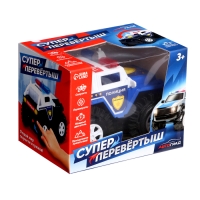 Джип-перевёртыш &laquo;Полиция&raquo;, работает от батареек, цвет синий