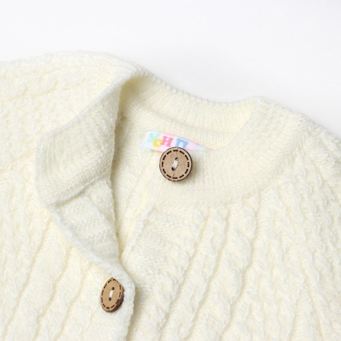 Комбинезон детский, цвет молочный, рост 68-74 см