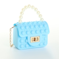 Сумка-мессенджер детская для девочки, pop it, цвет голубой Сумка-мессенджер детская для девочки, pop it, цвет голубой