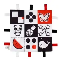 Петельки. Платочек - шуршалка по методике Г. Домана &laquo;Мои первые цвета&raquo;, 20х20см, Крошка Я