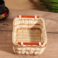 Корзина плетеная 23x16x9 см, ротанг