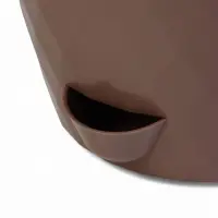 Кашпо с прикорневым поливом "Румба" 1,5 л, D14 см, h-14,5 см, цвет мокко