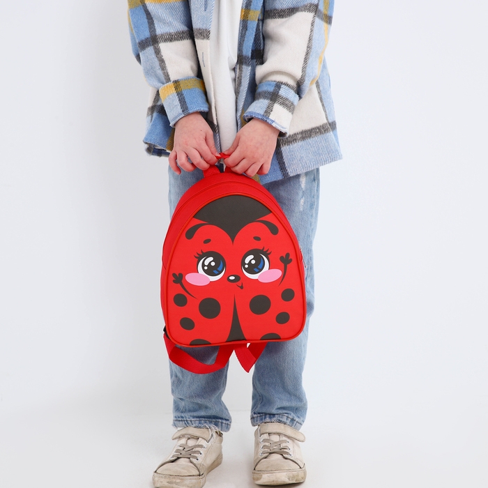 Рюкзак детский для девочки &laquo;Божья коровка&raquo;, р-р. 23х20,5 см