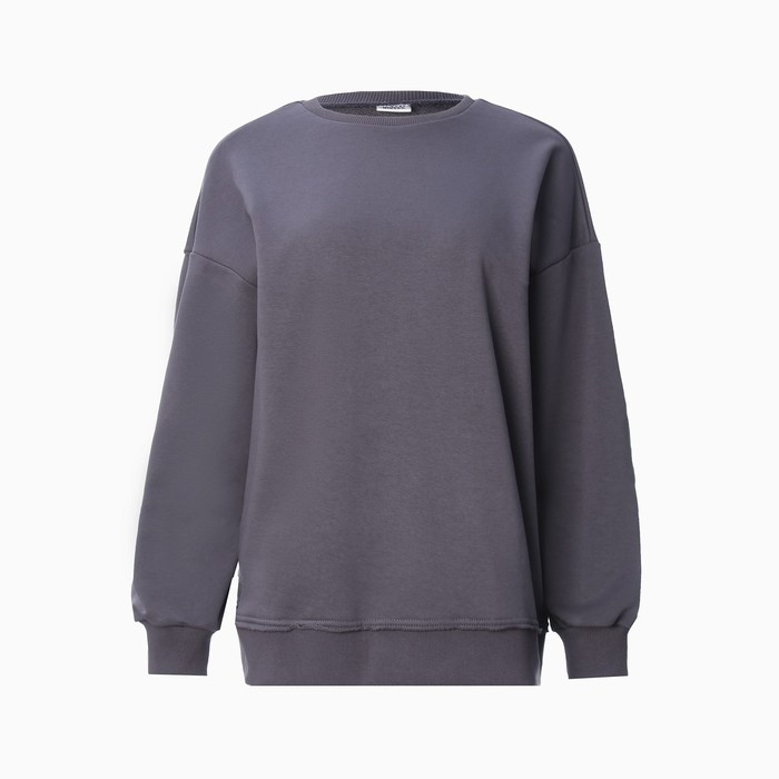 Свитшот женский MINAKU: Casual Collection цвет графит, размер 46 Свитшот женский MINAKU: Casual Collection цвет графит, размер 46