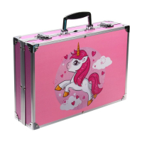 Набор для рисования, складной, в чемоданчике розовый Набор для рисования, складной, в чемоданчике розовый