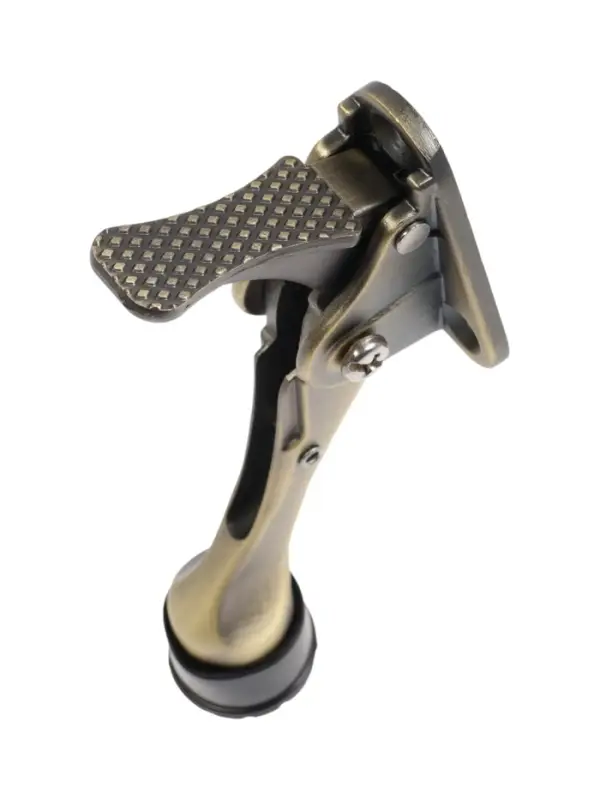 Фиксатор дверной LOCKLAND &ldquo;козья ножка&rdquo;, с автоподъемом, цвет бронза