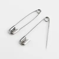 Набор булавок английских, 28/32/38 мм, 12 шт., цвет серебряный