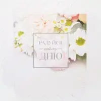 Коробка для печенья, кондитерская упаковка с пластиковой крышкой, &laquo;Радуйся новому дню&raquo;, 18 х 18 х 3 см