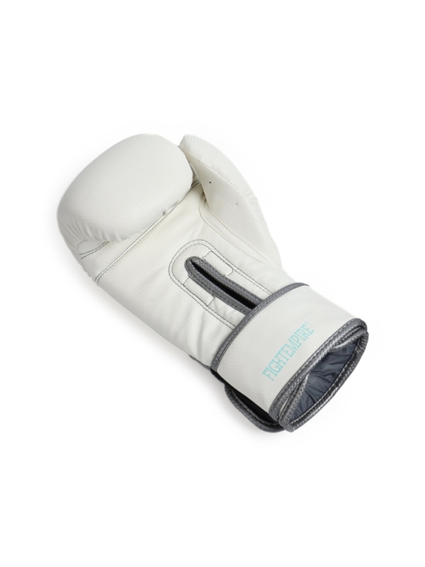 Боксёрские перчатки FIGHT EMPIRE, TIFFANY, белый карбон, размер 12 oz