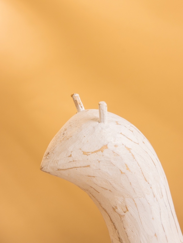 Сувенир &laquo;Улитка&raquo;, 25&times;9&times;32 см, дерево, белый