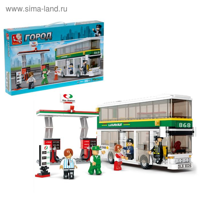 Конструктор &laquo;Автобус на заправочной станции&raquo;, 403 детали