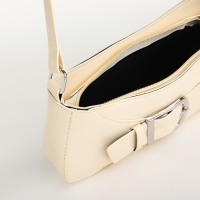 Сумка женская багет на молнии, цвет молочный Сумка женская багет на молнии, цвет молочный