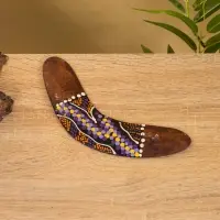 Сувенир "Бумеранг" албезия, 20х6х1 см, МИКС