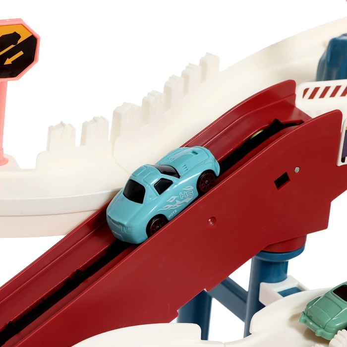 Автотрек &laquo;Виражи&raquo;, световые и звуковые эффекты, работает от батареек