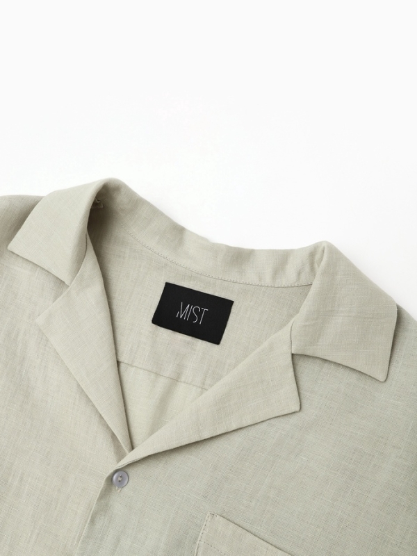 Рубашка мужская с коротким рукавом MIST р.52, цвет бледно-зеленый