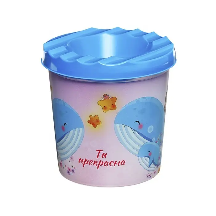 Стакан - непроливайка для рисования Calligrata, 210 мл с рисунком, МИКС