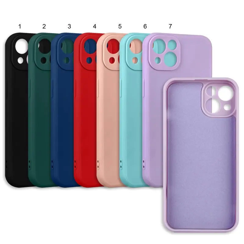 Чехол iPh 13 цветной силикон