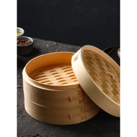 Пароварка Доляна &laquo;Восточная кухня&raquo;, 2 этажа, d=21 см, бамбук