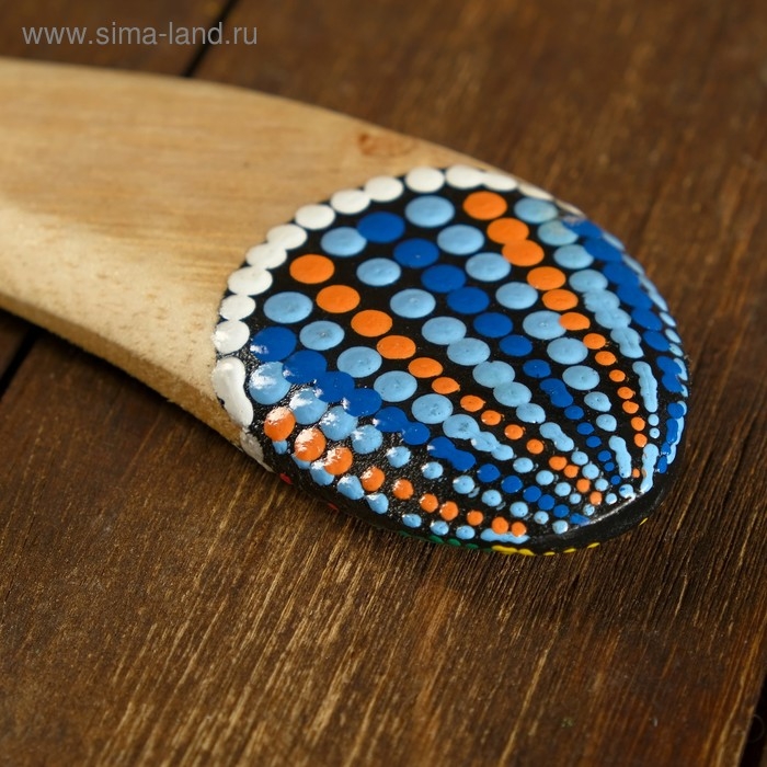 Сувенир "Бумеранг тройной с точечной росписью" 23х23х1 см МИКС