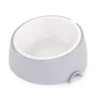 Лего-миска ALTA для животных с наклоном 0,3л СЕРАЯ