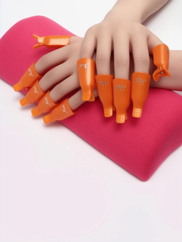 Зажимы для снятия гель-лака для маникюра набор 10шт МИКС пакет