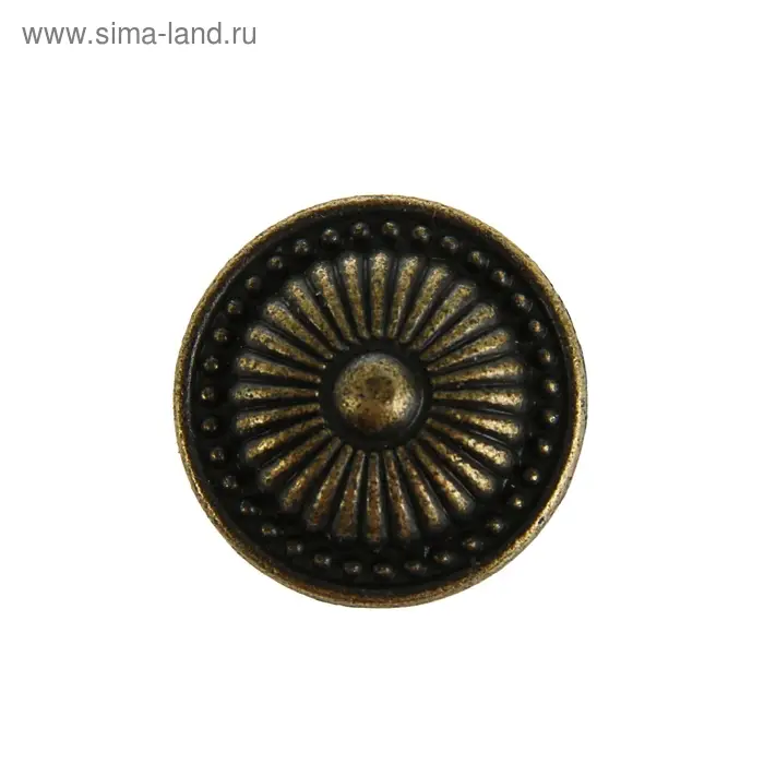 Ручка-кнопка ТУНДРА VINTAGE 002, цвет бронза