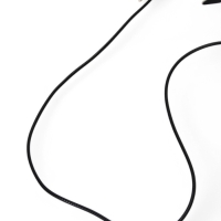 Шнурок для очков на шею 70 см силиконовый, черный Шнурок для очков на шею 70 см силиконовый, черный