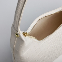 Сумка-багет на молнии, цвет белый Сумка-багет на молнии, цвет белый