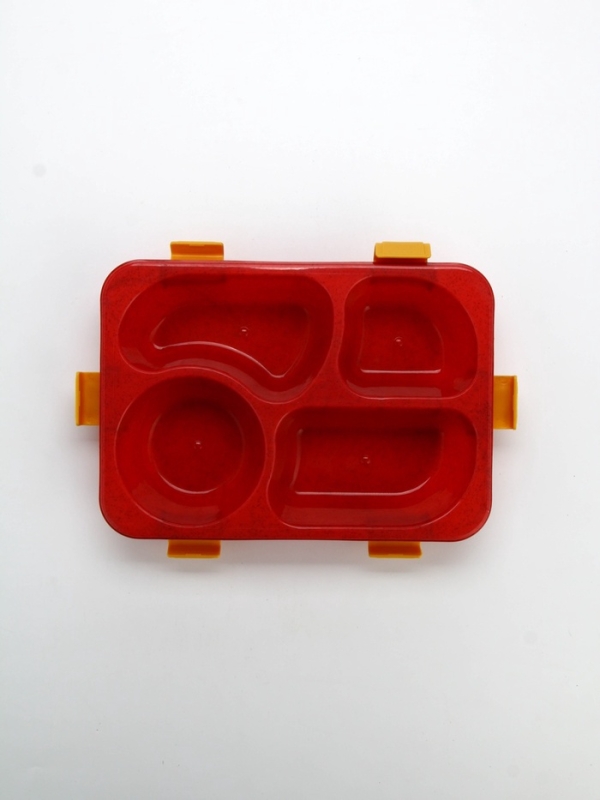 Ланч - бокс с 4 секциями &laquo;Единорог&raquo;, 23 х 17 х 5,5 см, розовый