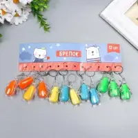 Фонарик брелок для ключей на кольце &laquo;Пингвин&raquo;, МИКС