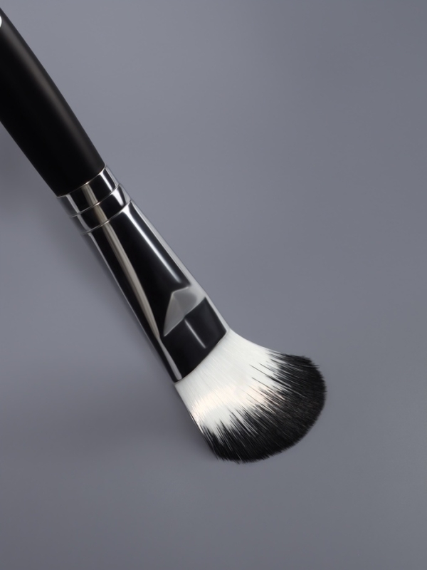 Набор кистей для макияжа, 7 предметов, чехол на кнопке, цвет чёрный