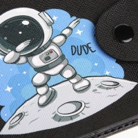 Кошелёк на кнопке, цвет чёрный Кошелёк на кнопке, цвет чёрный