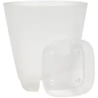 Кашпо с прикорневым поливом 2 л  D-14,5см, H-15см прозрачный "Гранд"