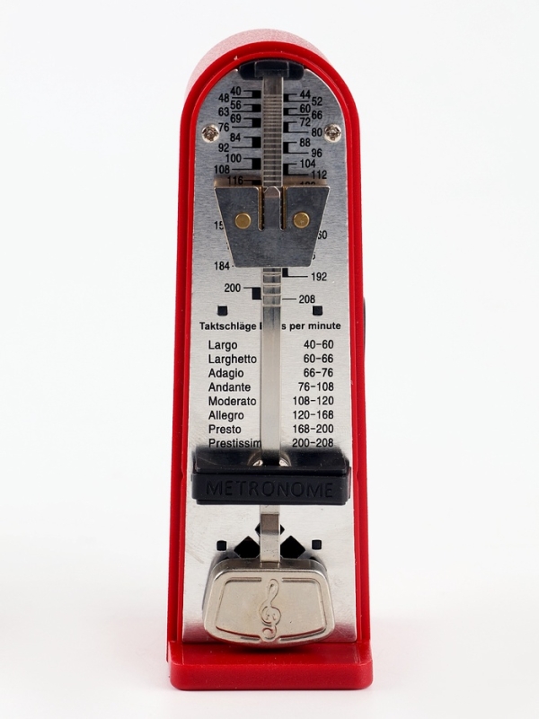 Метроном механический Music Life 3,5 х 5 х 11 см красный Метроном механический Music Life 3,5 х 5 х 11 см красный