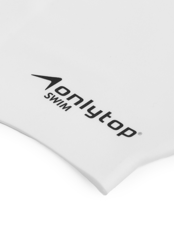 Шапочка для плавания силиконовая 49 гр, цвет белый