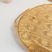 Поднос &laquo;Ренессанс&raquo;, 39,5&times;34&times;3,5 см, цвет золотой