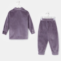 Костюм детский KAFTAN "Velvet", размер 32 (110-116), цвет фиолетовый Костюм детский KAFTAN "Velvet", размер 32 (110-116), цвет фиолетовый