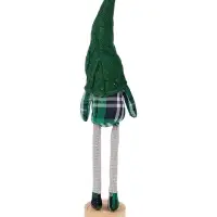 Фигура текстиль &laquo;Гном в зелёном&raquo; 42 см, 1 LED, от батареек AG13&times;3, свечение тёплое белое