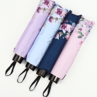 Зонт механический «Птицы», эпонж, 4 сложения, 10 спиц, R = 56/63 см, D = 126 см, цвет МИКС Зонт механический «Птицы», эпонж, 4 сложения, 10 спиц, R = 56/63 см, D = 126 см, цвет МИКС