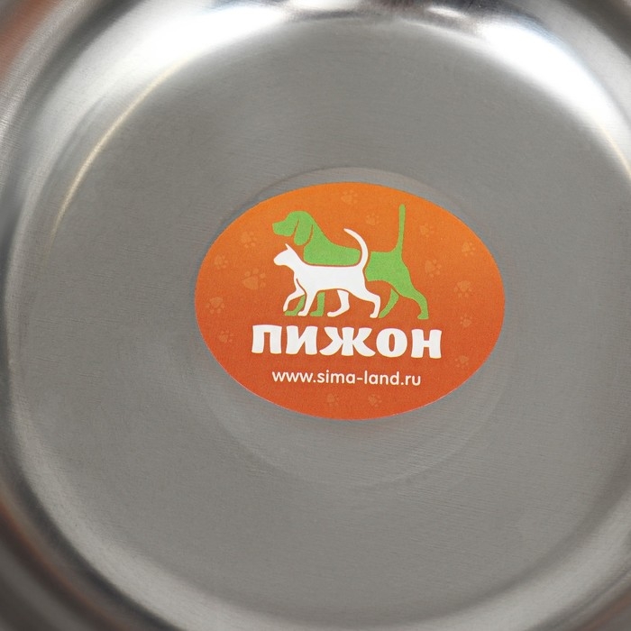 Миска металлическая эконом, 2,4 л, 23 х 8 см