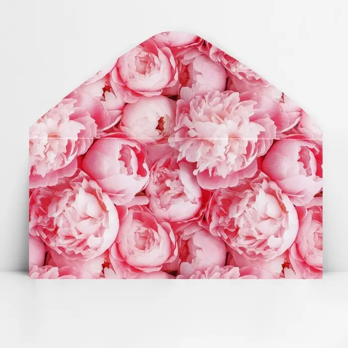 Конверт для денег &laquo;Пионы&raquo;, 16.5 х 8 см