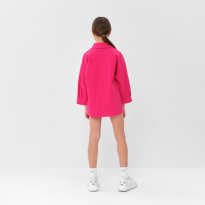 Костюм для девочки (рубашка и шорты) MINAKU, цвет фуксия, рост 122-128 см Костюм для девочки (рубашка и шорты) MINAKU, цвет фуксия, рост 122-128 см