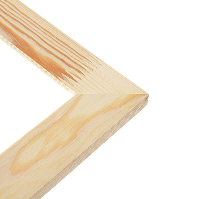 Рама для картин (зеркал) 50 x 70, см профиль 13x36 мм №1 неокрашенное дерево, (подходит для декорирования)