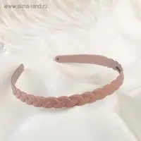 Ободок для волос "Матовый блик" коса, 1 см, микс