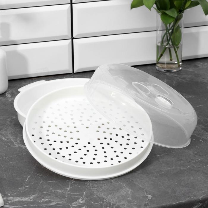 Пароварка для СВЧ-печи пластиковая «Экспресс» Пароварка для СВЧ-печи пластиковая «Экспресс»