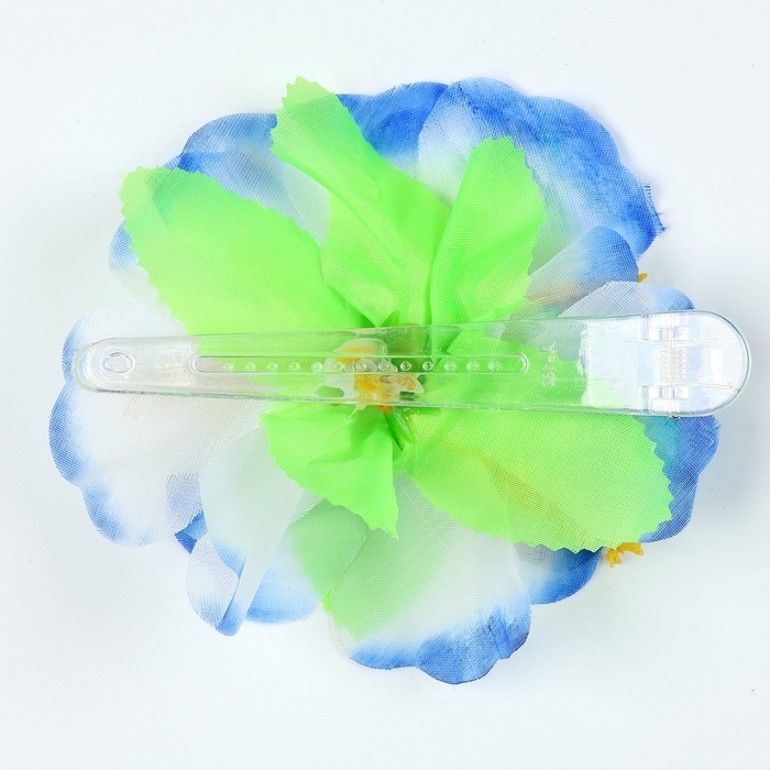 Гавайский набор зажим с голубым цветком, венок Гавайский набор зажим с голубым цветком, венок