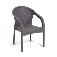 Кресло садовое "Феодосия" 64 х 58,5 х 84 см, серый Кресло садовое "Феодосия" 64 х 58,5 х 84 см, серый