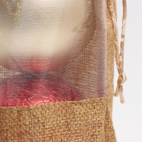 Льняной мешочек для хранения украшений, подарков, трав, 15 х 30 см, набор из 3 штук