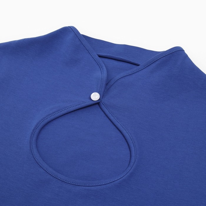 Футболка женская с вырезом MINAKU SLIM FIT: цвет синий, р-р 46