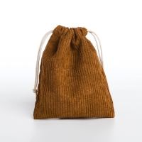 Косметичка - мешок с завязками, цвет коричневый Косметичка - мешок с завязками, цвет коричневый